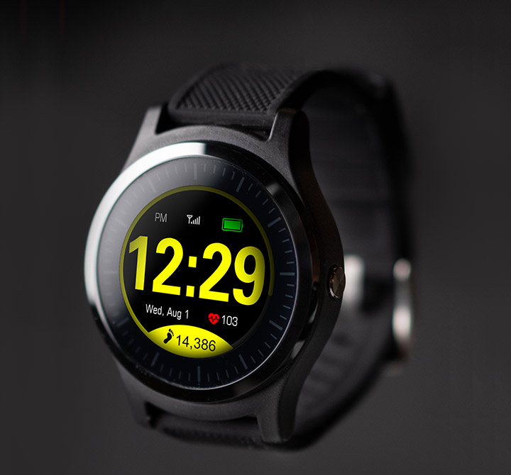 OneCare wrist health monitor with AT&T IoT Connectivity