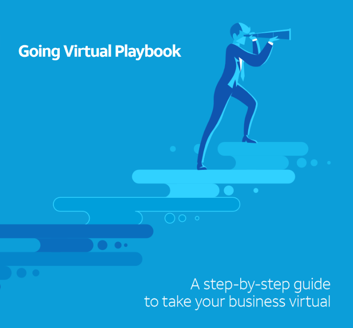 Going Virtual Playbook cover - A step-by-step guide to take your business virtual