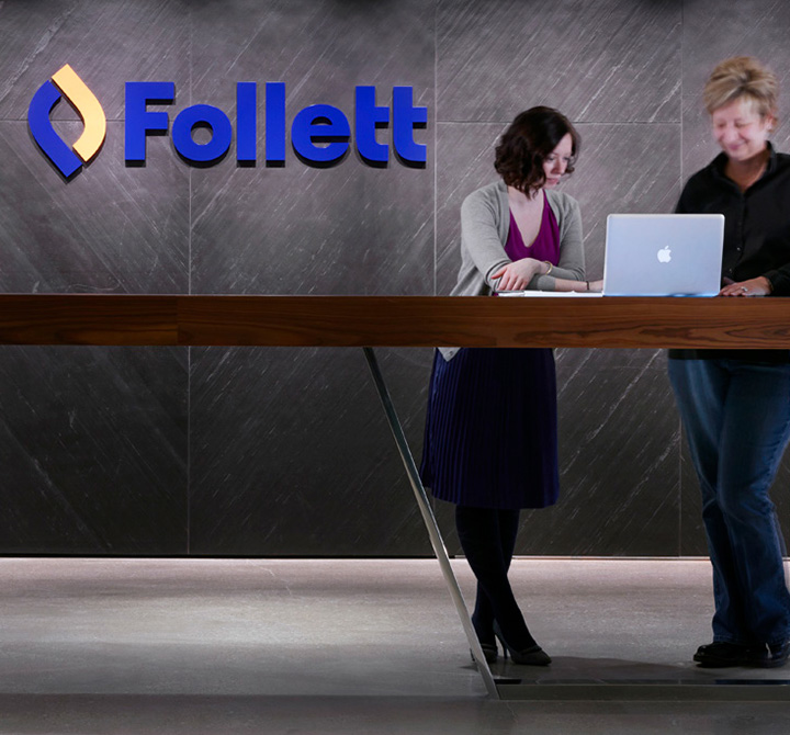 Office workers at Follett