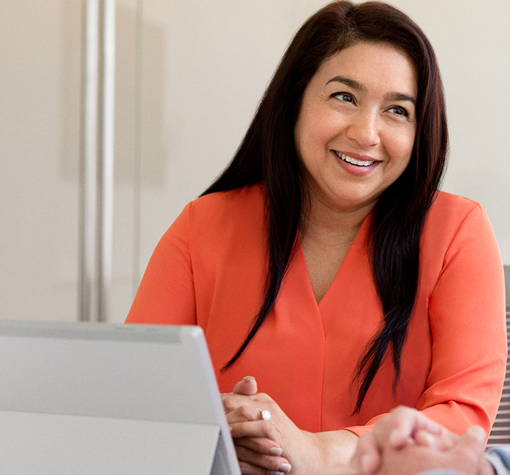 Woman on tablet