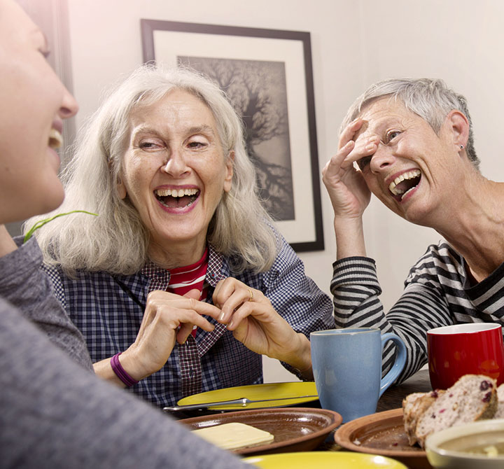 Ladies playing cards