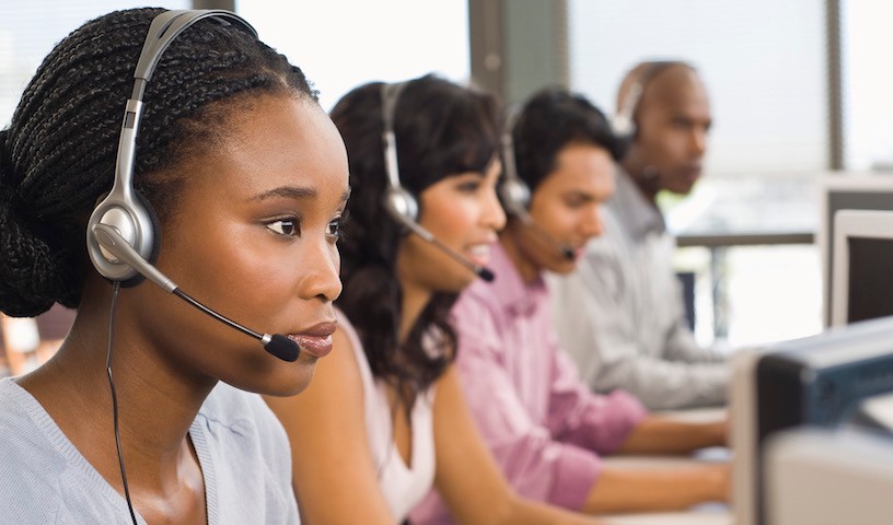 People with headsets