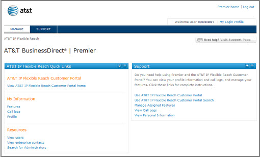 The Premier home page.